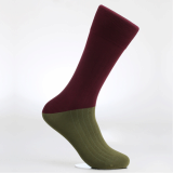 Men_s dress socks _ Old khaki block socks_Egyptian cotton